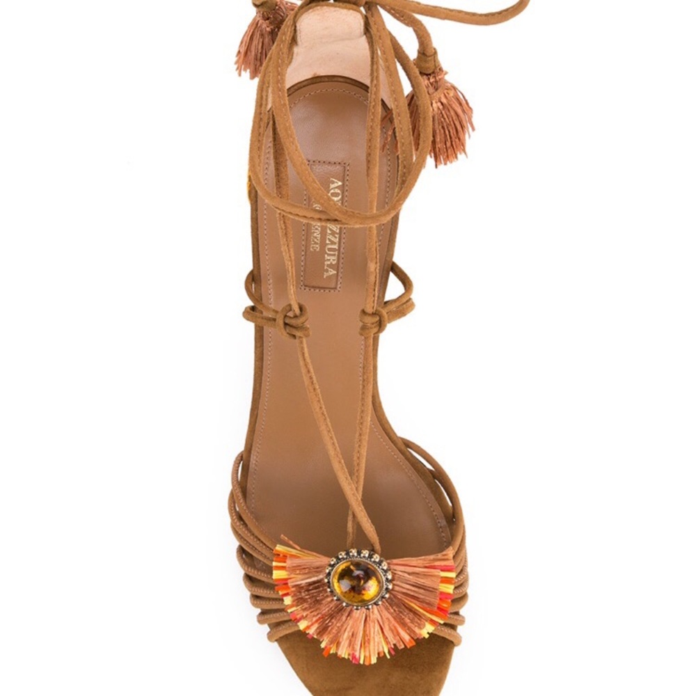 NWT Aquazzura “samba” suede sandals - Picture 4 of 9